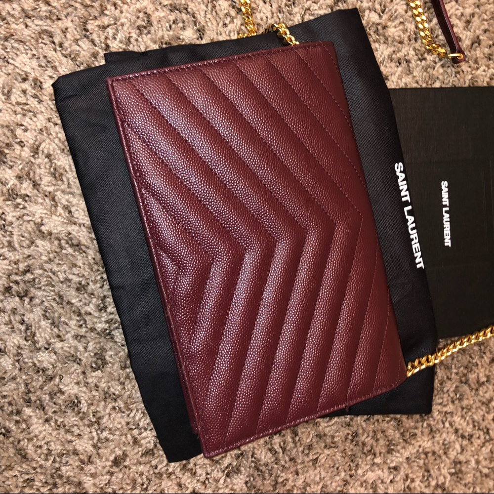 ‼️SOLD‼️ MONOGRAM CHAIN WALLET IN GRAIN DE POUDRE - Picture 8 of 8
